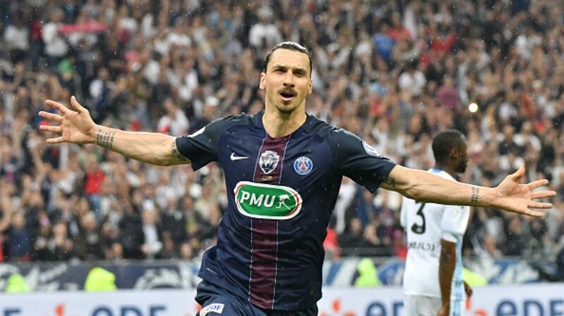 Zlatan Ibrahimovic inspired PSG to four consecutive league titles. Photograph: Christian Liewig/Getty