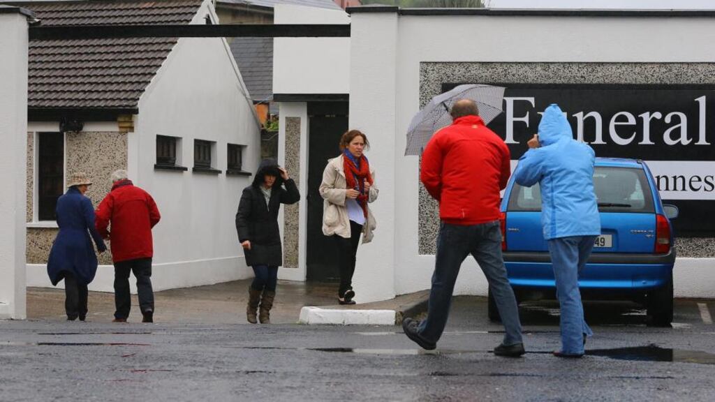 The three brothers are at Tom Hennessy’s funeral home in Waterford city. Picture: Patrick Browne