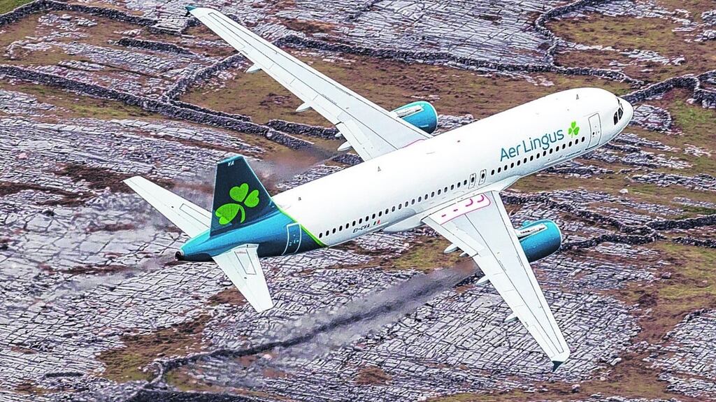 Aer Lingus plans to fly four times a week to Charles de Gaulle airport in Paris, and three times a week to Barcelona. Photograph: Frank Grealish
