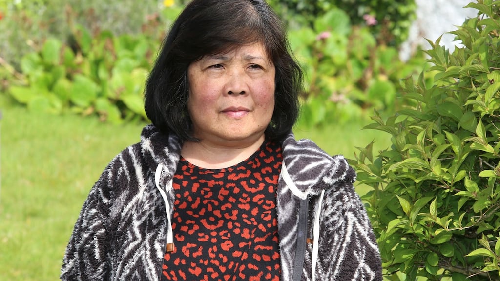 Debra works as a live-in carer in Galway: ‘I tell my grandson in the Philippines I cannot go home because I have no papers’ and he says, ‘There’s lots of paper here. I’ll send you some paper.’ Photograph: Joe O’Shaughnessy