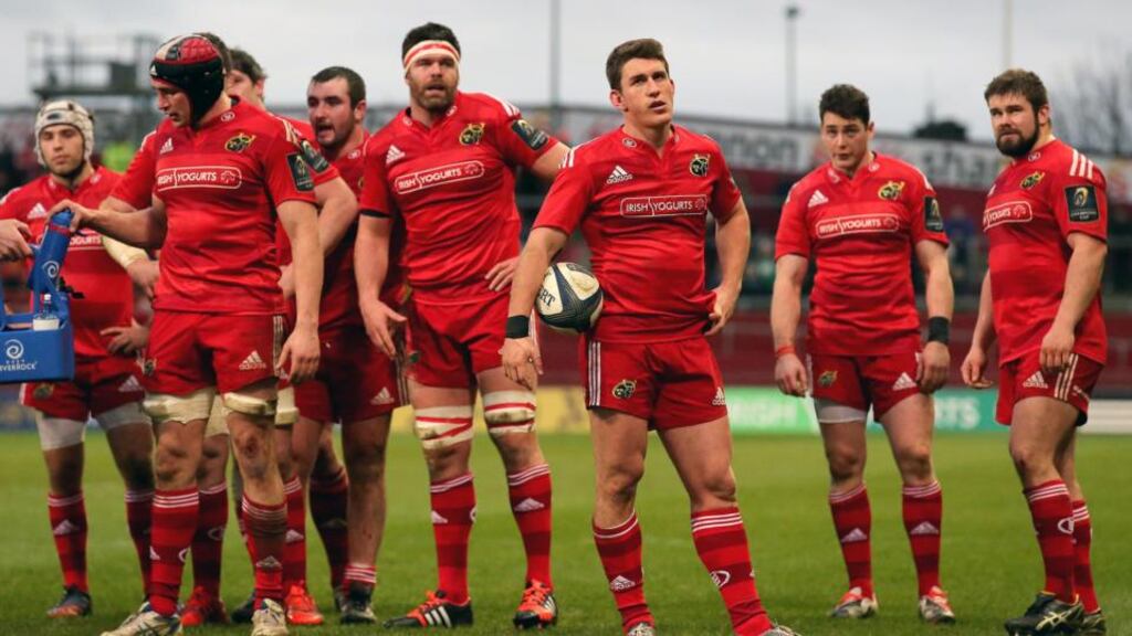 Munster hammered Sale Sharked 65-10 in their final Champions Cup group game but were already out of the competition. (Photograph: INPHO/Ryan Byrne)