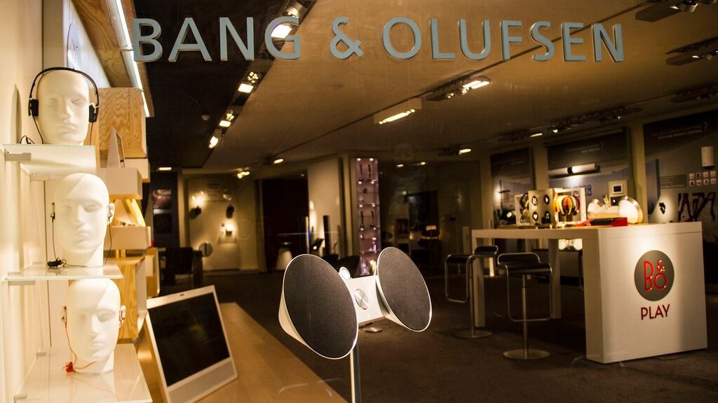 Shares in Bang & Olufsen, known for its sleek designs and televisions costing up to 60,000 Danish crowns (€7,500), have fallen 15 per cent in the year to date.