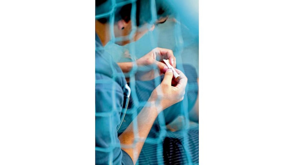 Up in smoke: Don't let his drug use drive a wedge between you or become the only issue in your relationship. photograph: getty images