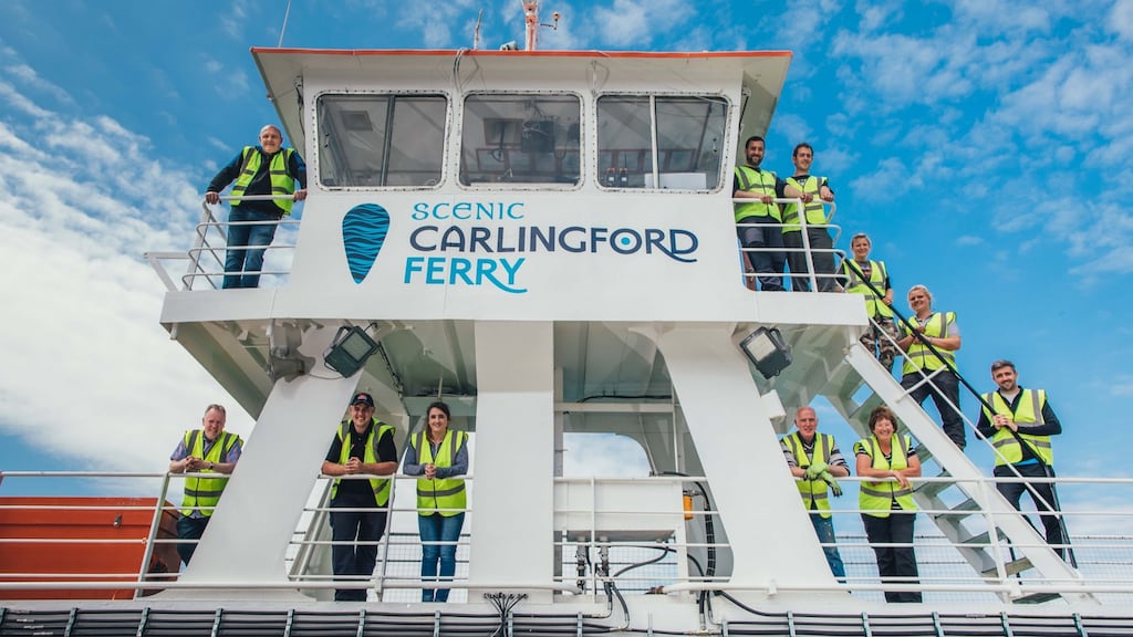 Scenic Carlingford Ferry, a new cross-Border 44-car ferry service linking the Mournes and Cooley mountain regions, is making its first sailing this summer and will run all year round.