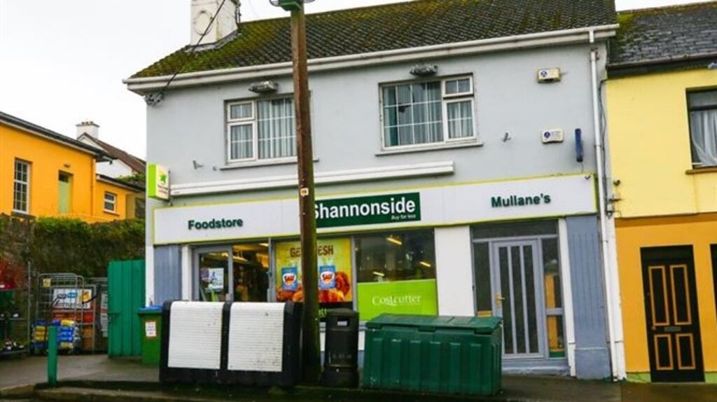 A foodstore in Glin, Co. Limerick, which is going to auction at a reduced reserve of €75,000, down from €90,000 previously.