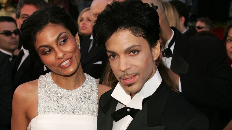 Prince with Manuela Testolini at the Academy Awards in 2005. Photograph: Carlo Allegri/Getty Images