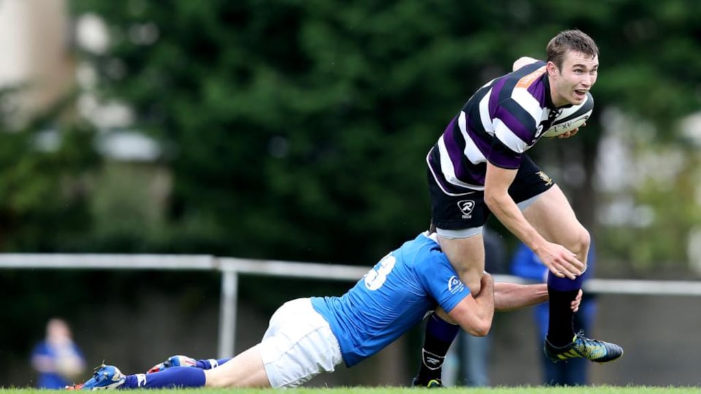 James O’Donoghue scored for Terenure in their 20-8 win at Cork Constitution. Photograph: Inpho