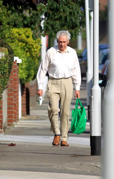 Malcolm Macarthur returning from a shop in Glenageary in 2013. Photograph: Padraig O'Reilly