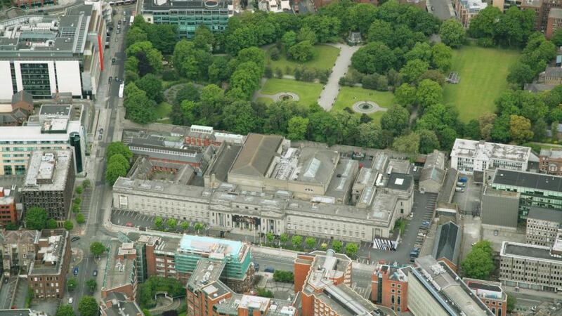 Aerial view, NCH. Photograph: Peter Barrow