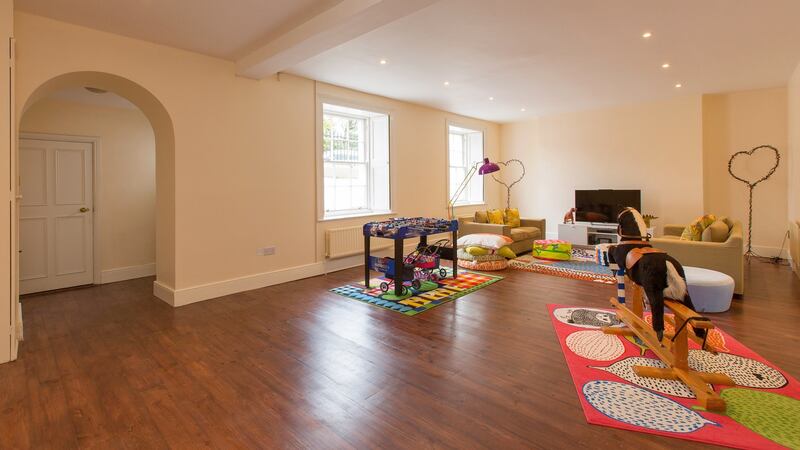 Family room at 17 Longford Terrace, Monkstown, Co Dublin