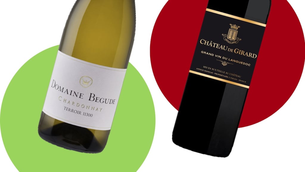Domaine Begude Terroir 11300 Chardonnay and Château Girard Cuvée Arthur Minervois, both from O’Briens