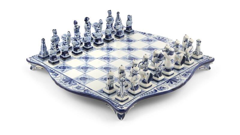 Russian porcelain chess set depicting the Battle of Borodino, Adam’s €500-€800
