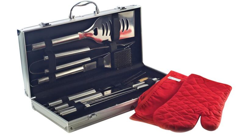 A great gift for dad: Typhoon Viners 19-piece barbecue tools set in Brown Thomas