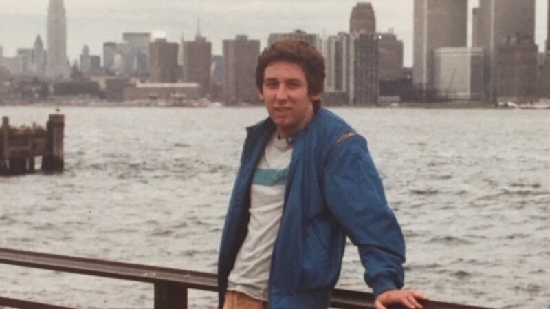 Sean Rogers on his first trip to America in 1983.