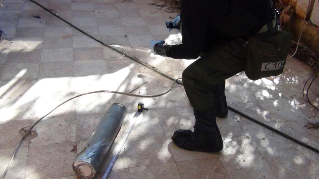 A UN chemical weapons expert gathers evidence at one of the sites of an alleged poison gas attack in the southwestern Damascus suburb of Mouadamiya on August 26th, 2013. File photograph: Ahmad Alshami/Reuters