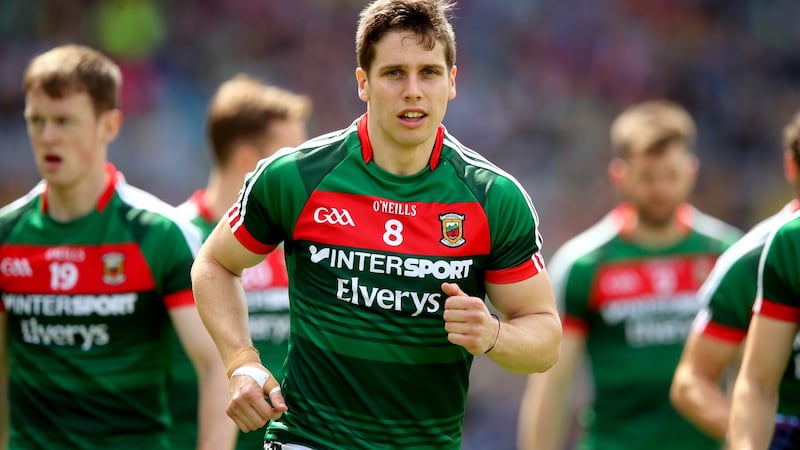 Lee Keegan: has been deployed in a man-marking role by Mayo but but it can also defuse the threat he poses in attack. Photograph: Ryan Byrne/Inpho