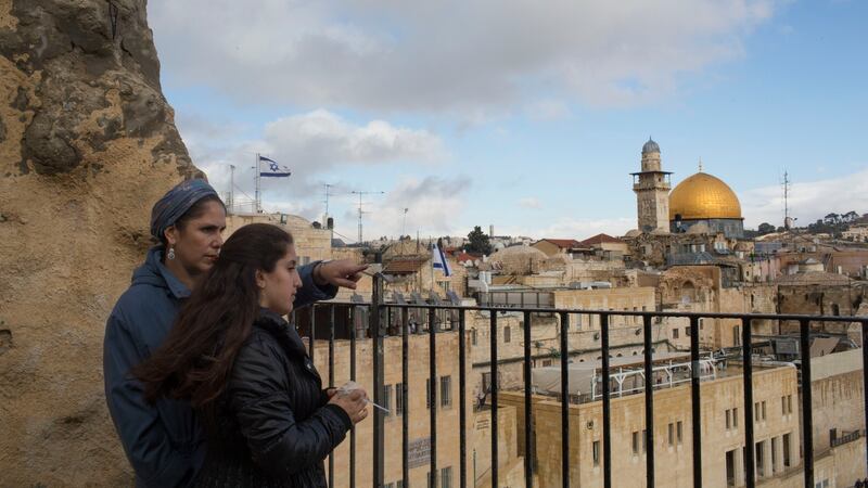 Jewish women in the Old City of Jerusalem:  the symbolism and propaganda value of Donald Trump’s move are likely to be outweighed by dire consequences. Photograph: Uriel Sinai/The New York Times