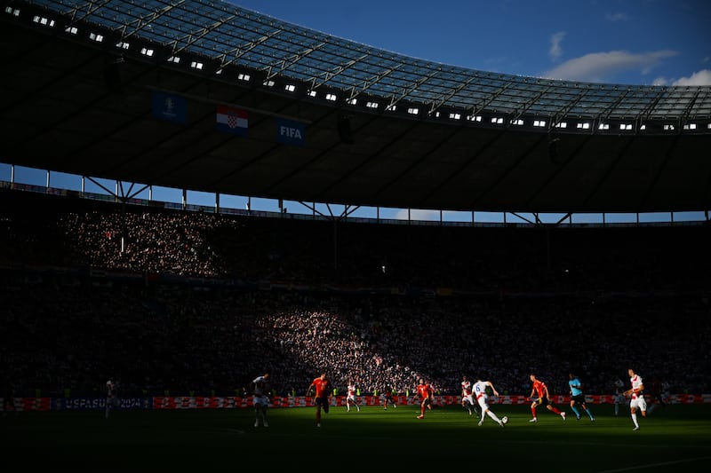 Photographic evidence that Spain had some of the ball against Croatia. Photograph: Dan Mullan/Getty Images