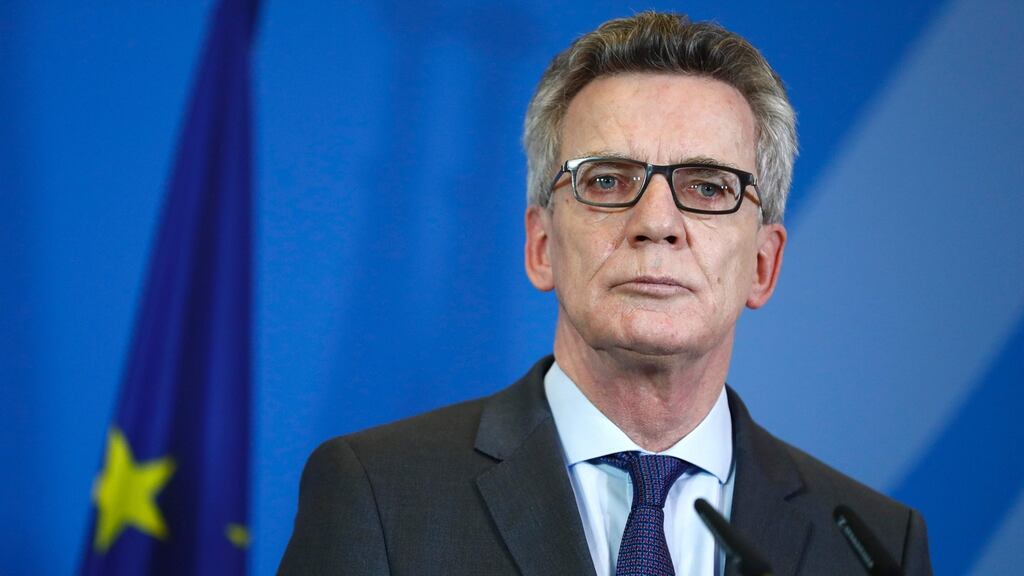 German interior minister Thomas de Maizière fears Islamic State will exploit the country’s decentralised structure. Photograph: Odd Andersen/AFP/Getty Images