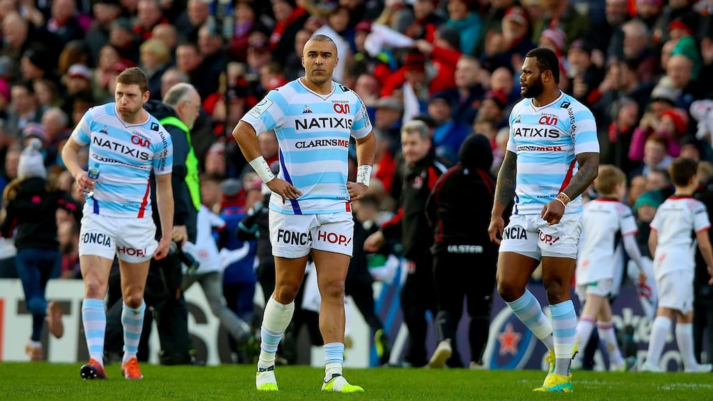 After the Heineken Champions Cup game against Racing 92 at the Kingspan Stadium, Belfast, Ulster’s Simon Zebo intimated he had been the victim of racist abuse. File photograph: Inpho