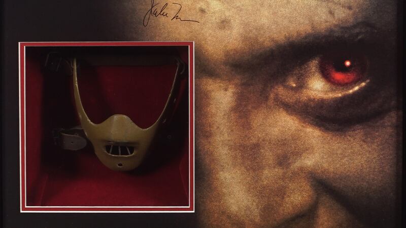 Hannibal Lecter mask, €85,000, from Castlehyde, home of Michael Flatley, Sheppard’s