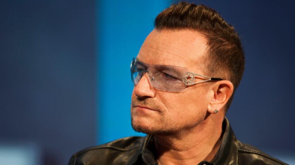 U2 frontman Bono defended Ireland’s tax system and the use of Irish companies by multinational companies to reduce their global tax bills. Photograph: Ramin Talaie/Getty Images