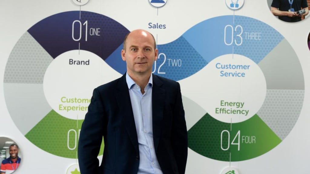 Stephen Wheeler, managing director of SSE Airtricity. “Our model can’t just be about selling electricity, it’s actually providing an essential service to our customers.” Photograph: Cyril Byrne