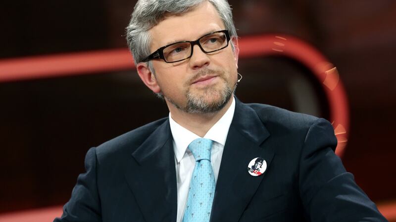 Andrij Melnyk, Ukraine’s ambassador to Germany, has led an effective one-man shame campaign against Germany in recent months. His chief targets have been ex-chancellor turned Russian gas lobbyist Gerhard Schröder and Schröder’s former chief of staff, Frank Walter Steinmeier. Photograph: Müller-Stauffenberg/Ullstein Bild via Getty Images