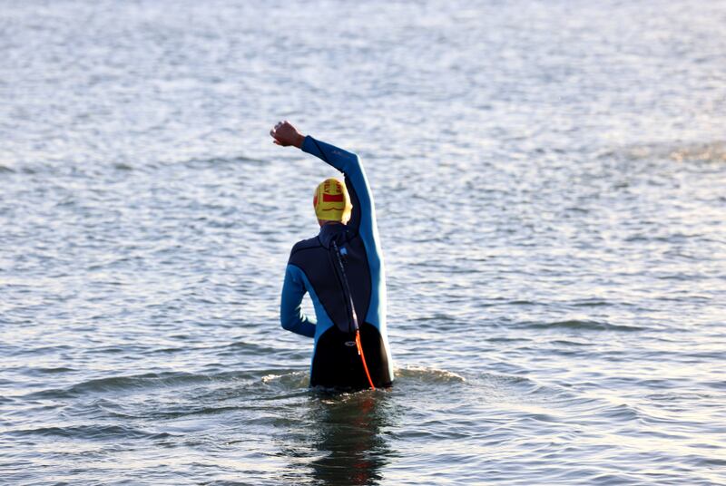Enthusiasts say sea swimming is good for body and soul. Photograph: Dara Mac Dónaill