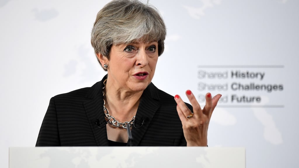 Britain’s prime minister, Theresa May:  Florence speech “was essentially a conversation between herself and those cabinet members who want her job”. Photograph: Jeff J Mitchell/PA Wire