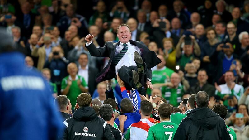 Michael O’Neill helped Northern Ireland to their first major tournament since 1982. Photograph: Inpho