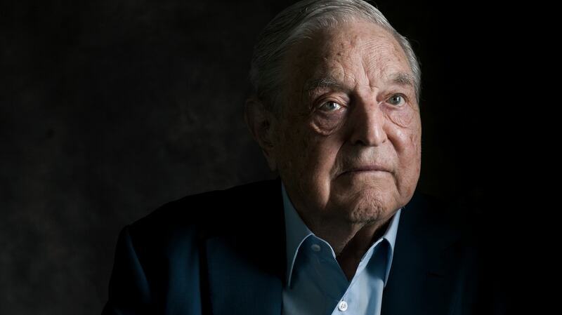 George Soros, the billionaire investor and Democratic donor, has been accused by Republicans, without evidence, of funding a caravan of Central American migrants headed for the US border. Photograph: Damon Winter/The New York Times