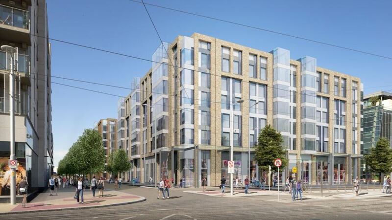 The high-spec scheme planned for the site beside Point Village will include two seven-storey blocks.