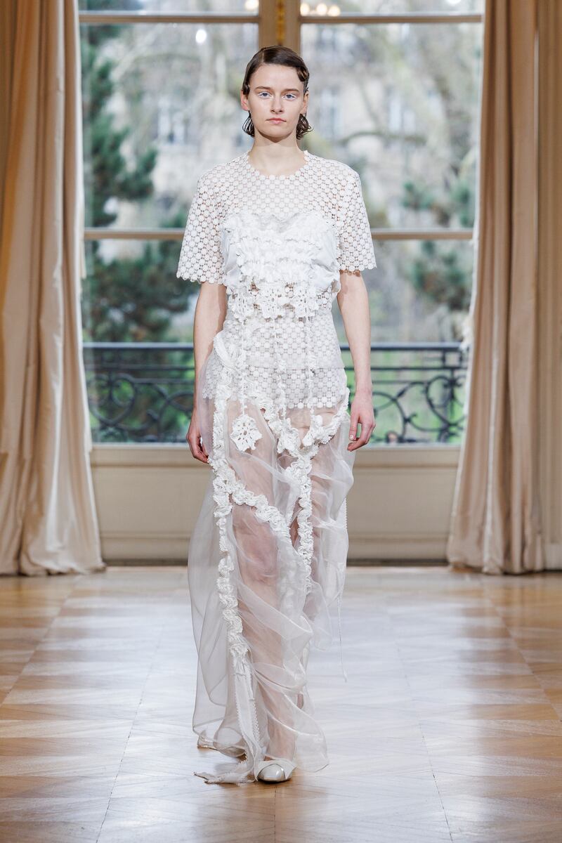 Róisín Pierce's O Lovely One, Girl that Fell from a Star at Paris Fashion Week. Photograph: Ik Aldama