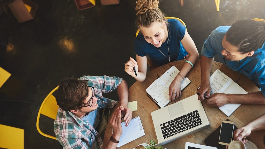 ‘Students normally form a study group to decide who is going to read what and then share back with the group key points of what the different readings were.’ Photograph: iStock ‘Students normally form a study group to decide who is going to read what and then share back with the group key points of what the different readings were.’ Photograph: iStock