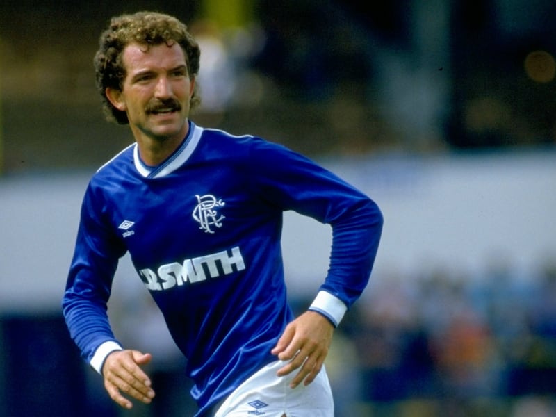 Graeme Souness in action for Rangers in August 1986. Photograph: Allsport UK