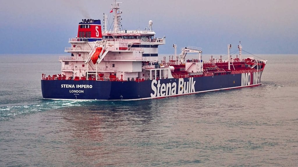 British foreign secretary Jeremy Hunt will unveil the diplomatic and economic measures on Monday in response to the apprehension and detention of the Stena Imperto. Photograph: Stena Bulk/PA Wire