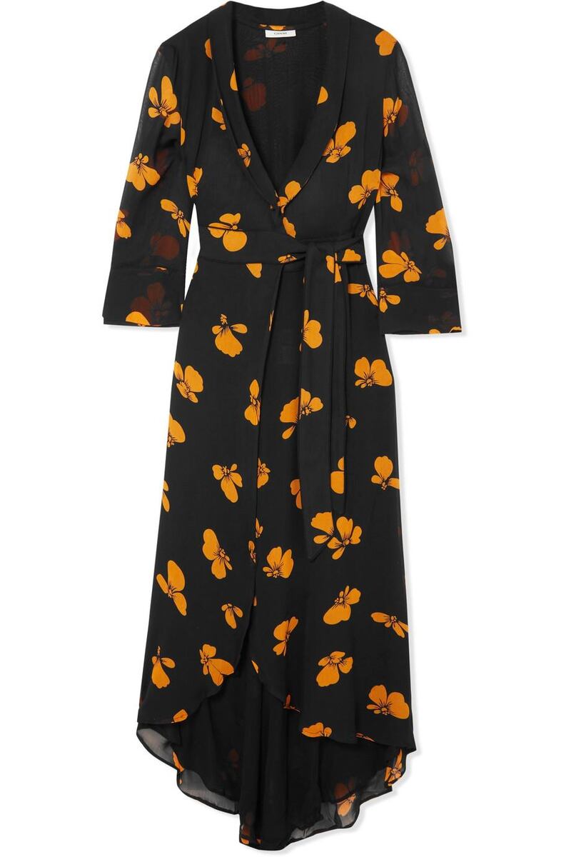 Wrap style floral dress, Û239, Ganni, Arnotts