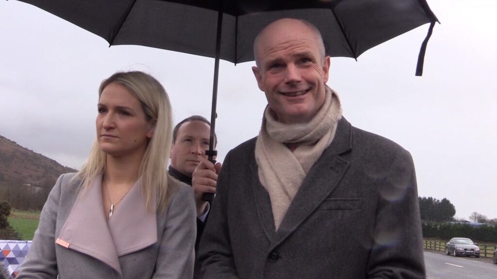 Dutch foreign minister Stef Blok at the Border in Co Louth: hearing first-hand the effects of the Troubles is “very different” from reading about them. Photograph: Aoife Moore /PA