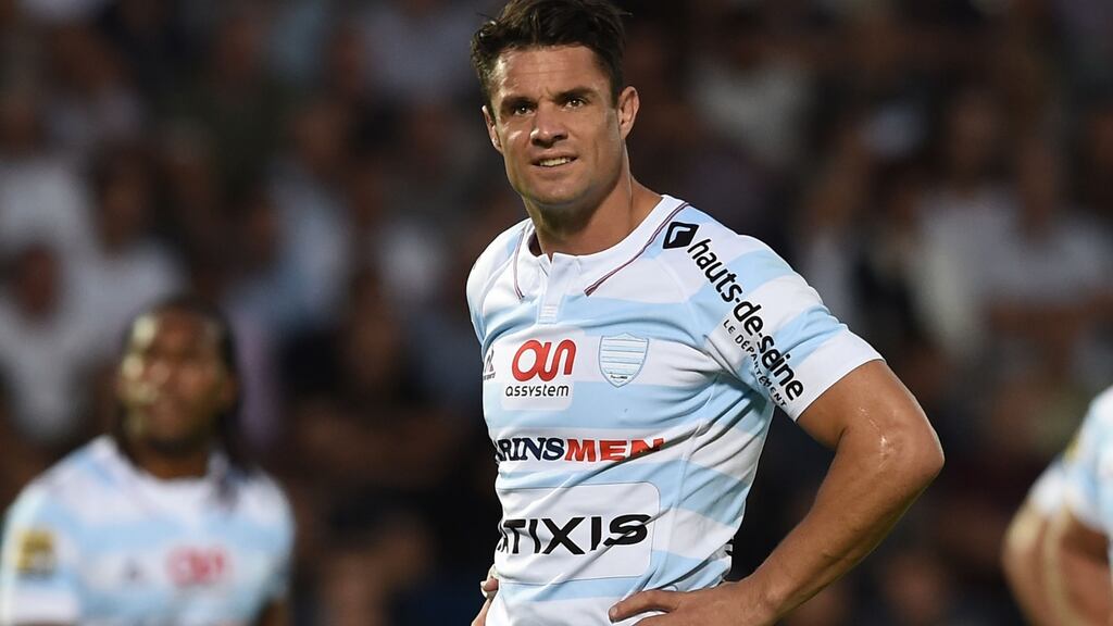 Racing Metro 92 outhalf Dan Carter has been cleared of doping following a probe implicating him and two other teammates. Photograph: Getty Images