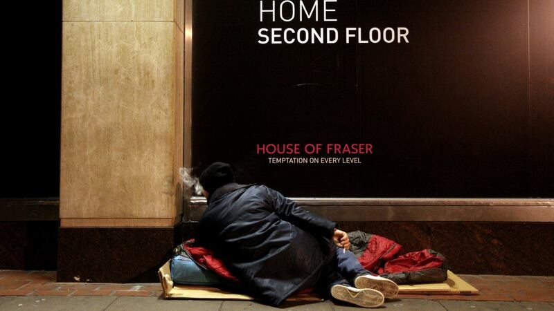 At least 14 people slept rough in Dublin on Thursday night. Photograph: Oli Scarff/Getty Images