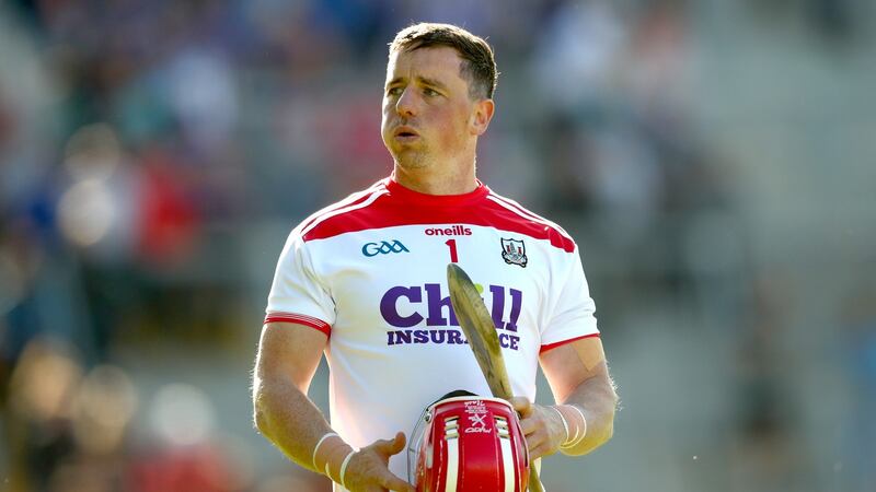 Cork’s goalkeeper Anthony Nash dejected after losing to Tipperary in the 2019 league final at Páirc Uí Chaoimh. Photograph: James Crombie/Inpho