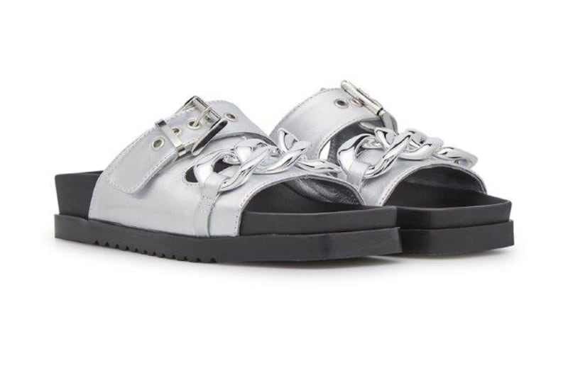 Marco Moreo trudy silver chain sandals (Fitzpatricks, €165)