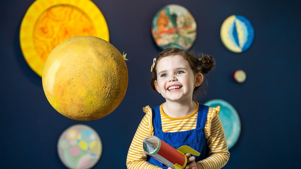 Four year old Maeve Farrellyfrom Malahide at The Ark Children’s Cultural Centre, whoch celebrated its 25th anniversary in March. Pic:Naoise Culhane