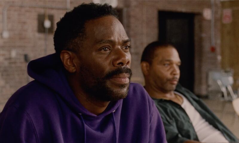 Colman Domingo and Clarence Maclin in Sing Sing. Photograph: Black Bear/Dominic Leon/Phyllis Kwedar