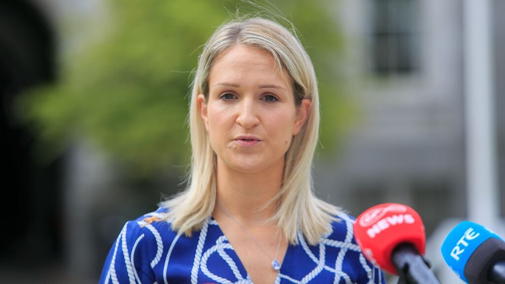 A briefing note for Minister for Justice Helen McEntee said the €80m allocated for direct provision accommodation would have been spent by the end of June. Photograph: Gareth Chaney/Collins