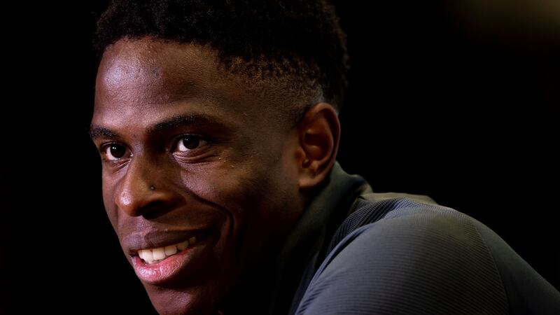 Chiedozie Ogbene: “I love the kids and how I inspire them to follow their dream.” Photograph: Morgan Treacy/Inpho