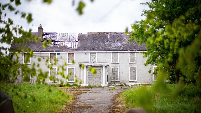 Derelict Glenwood House in Lucan, where the body of 14-year-old Ana Kriégel was found last year. Photograph: Tom Honan
