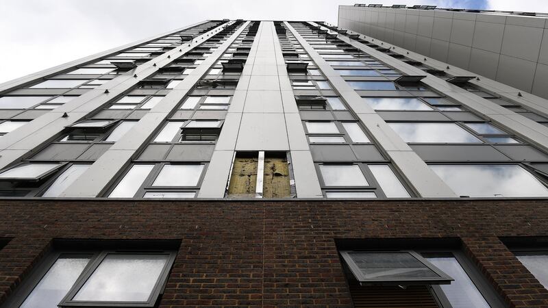 Combustible cladding: Camden Council said tests on panels had shown dangerous materials on towers at its Chalcot Estate. Photograph: Andy Rain/EPA
