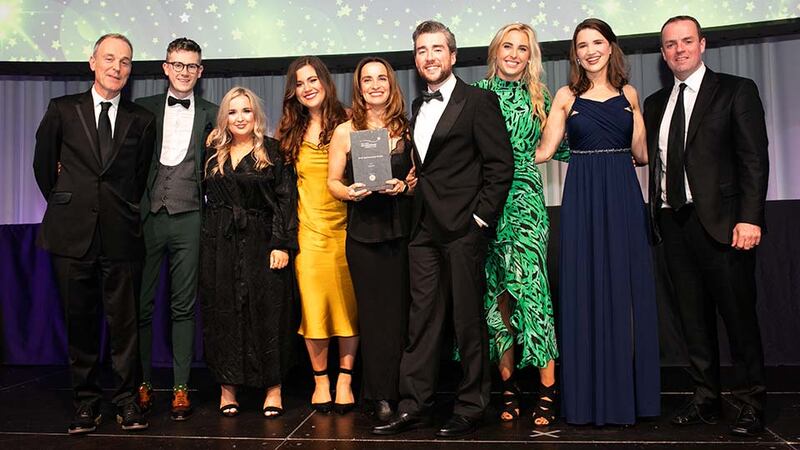 Daragh Persse, Founder, The Brand Fans, presents the Best Sponsorship Brand award to the Just Eat for the Just Eat dublinbikes Sponsorship.